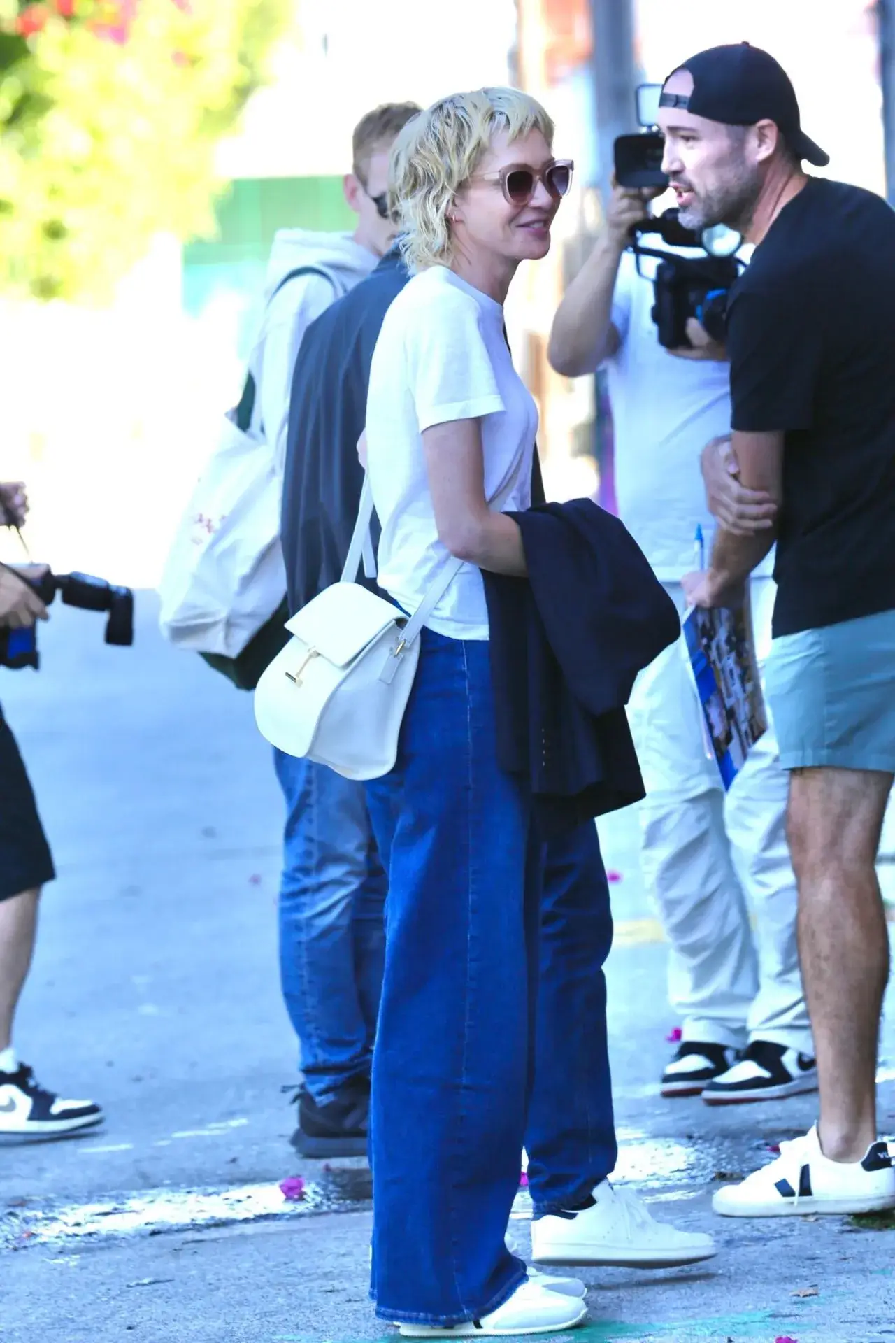 Portia de Rossi and Ellen DeGeneres at Ellen s Comedy Tour in Los Angeles